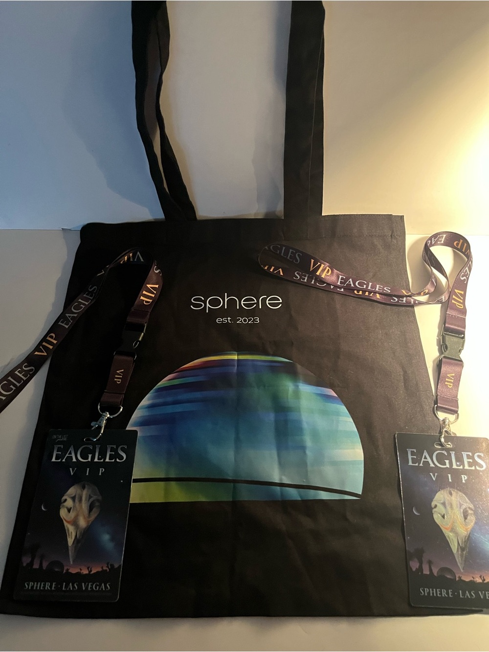 SPHERE Residency EAGLES VIP Lanyards & Tote 🌎🌎🌎🌎